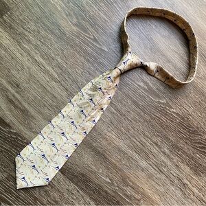 1996 Ralph Marlin Tie Stylized Marlins Limited Edition 100% SILK-Made In USA